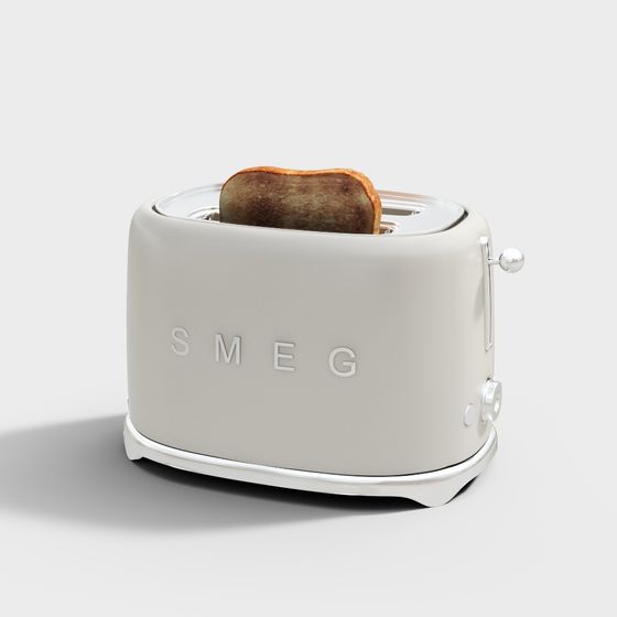 Retro SMEG Toaster 3D model for Kitchen Design