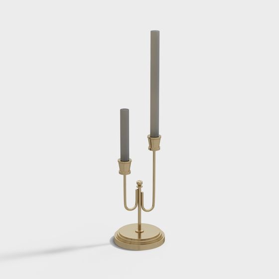 Elegant Candle Holder 3D model for Modern Interiors