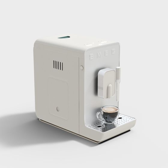 SMEG Retro Coffee Machine 3D Model