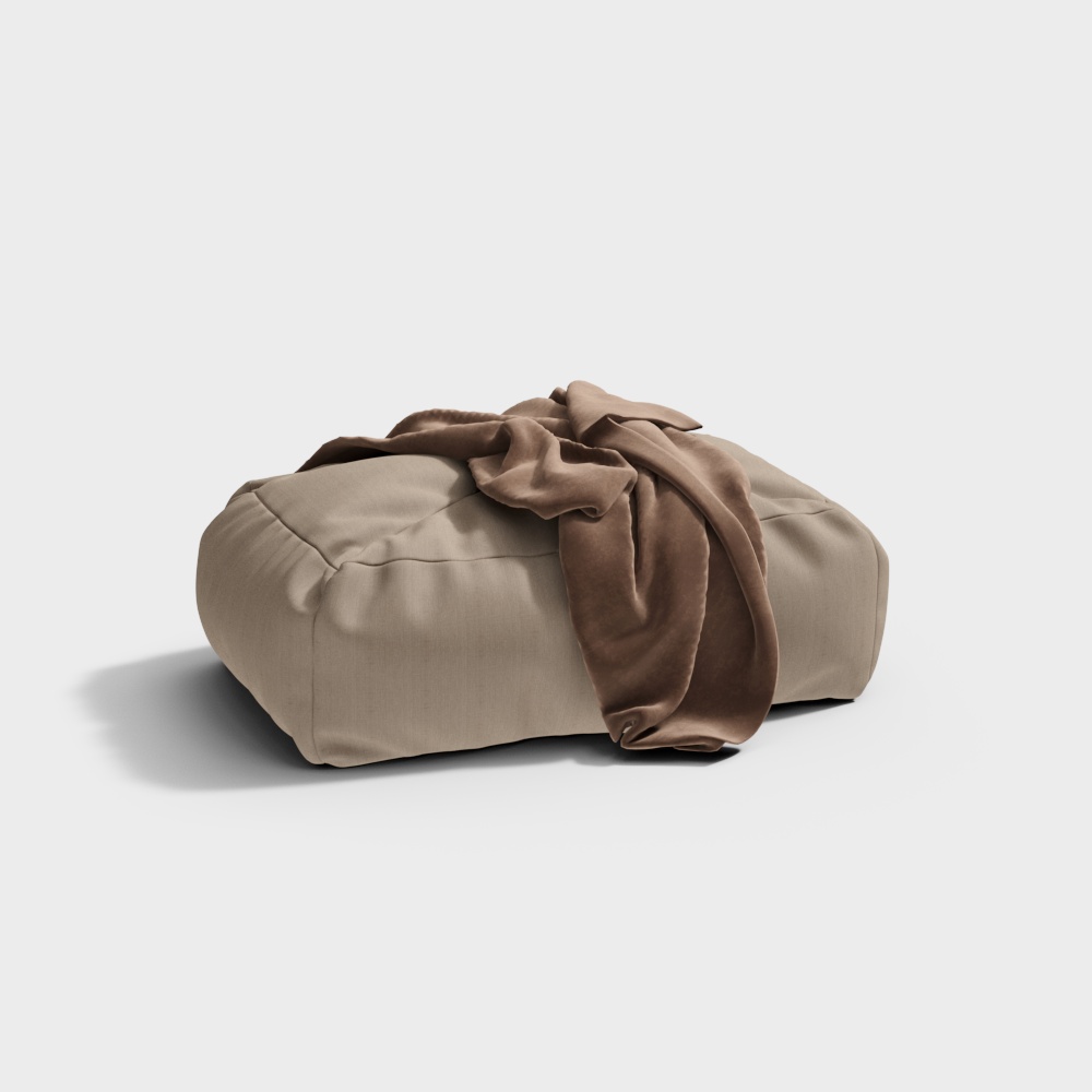 Современный минималистичный пуфик для домашнего дивана