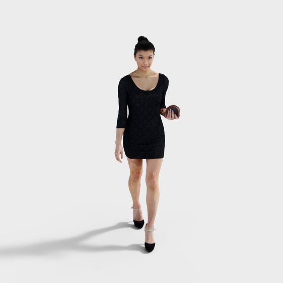 Stylish Female Character 3D Model for Creative Projects