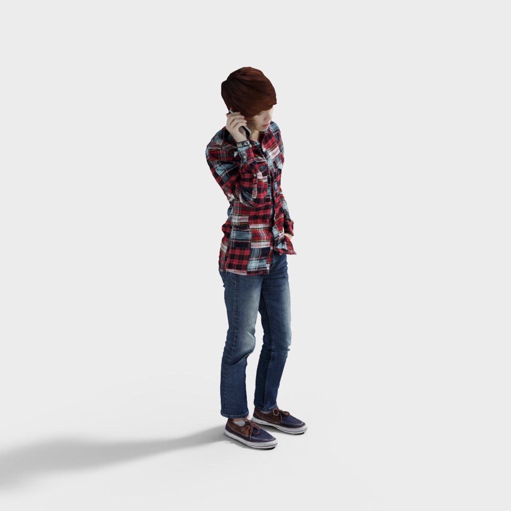 Male in a Floral Shirt