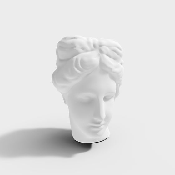 Classical Goddess Bust 3D model