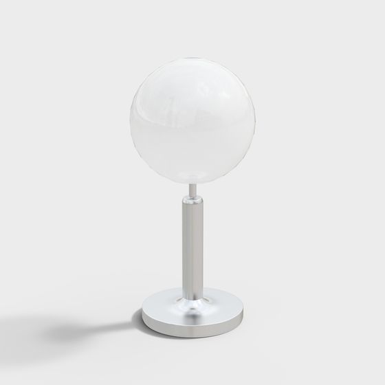 Elegant Glass Sphere Table Lamp 3D model