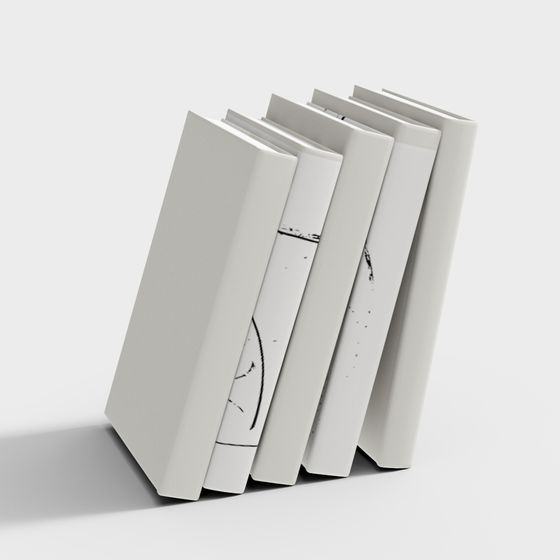 Low Poly 3D Books Model Collection