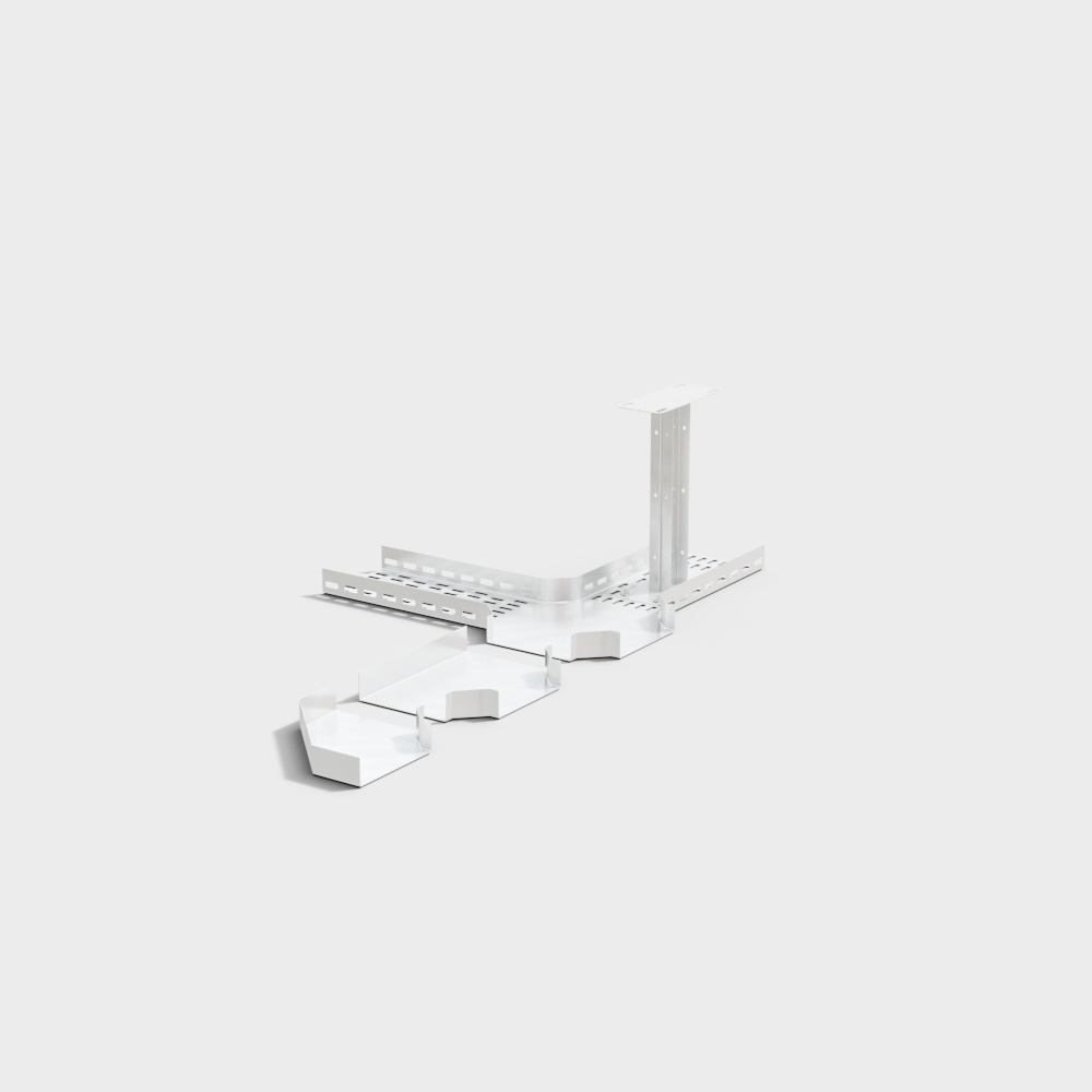 Stylish Industrial Support Stand 3D model