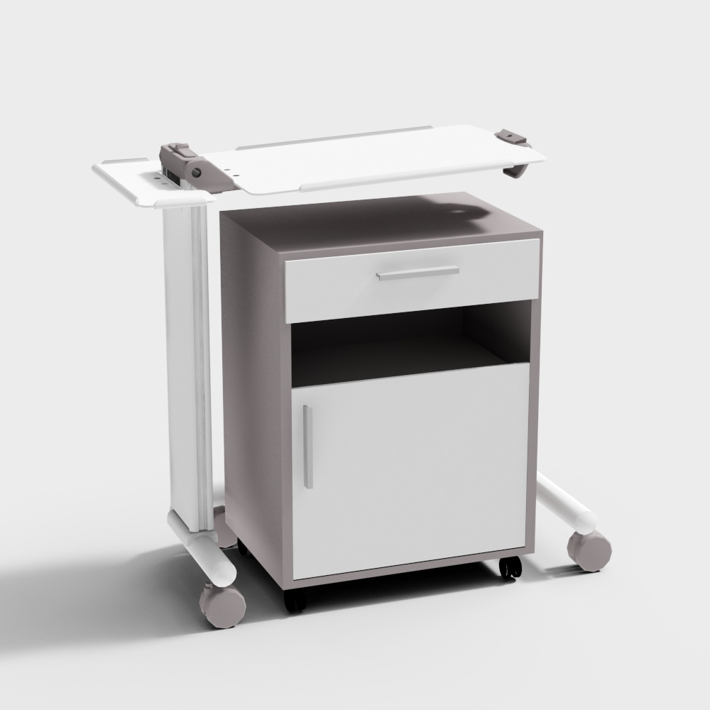 Hospital Bed Side Table and Cabinet