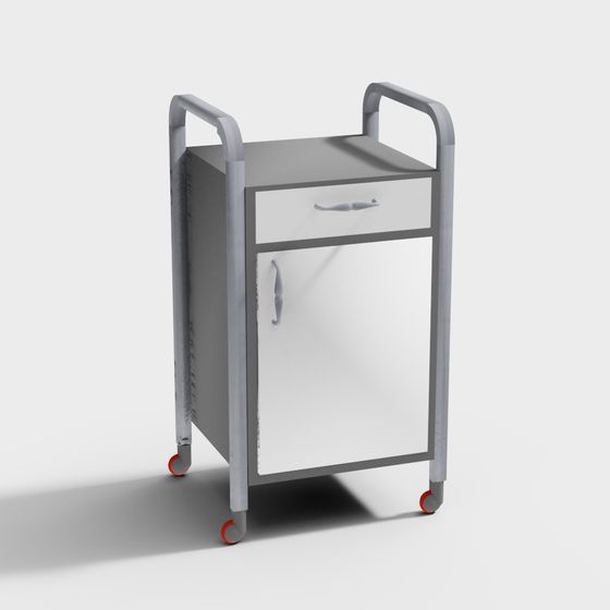 Stylish Mobile Storage Cart 3D model