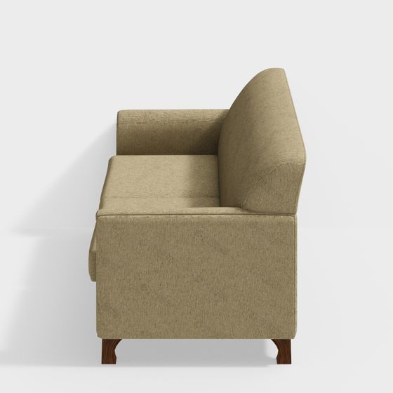 Stylish Low-Poly Sofa 3D model for Modern Living Spaces