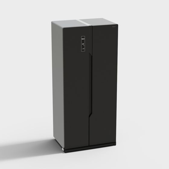 Stylish Low-Poly Refrigerator 3D model for Modern Design