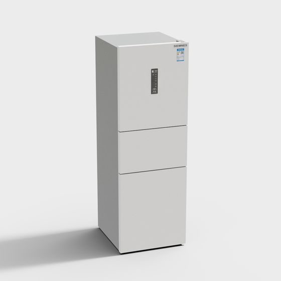 Modern Minimalist Refrigerator 3D model