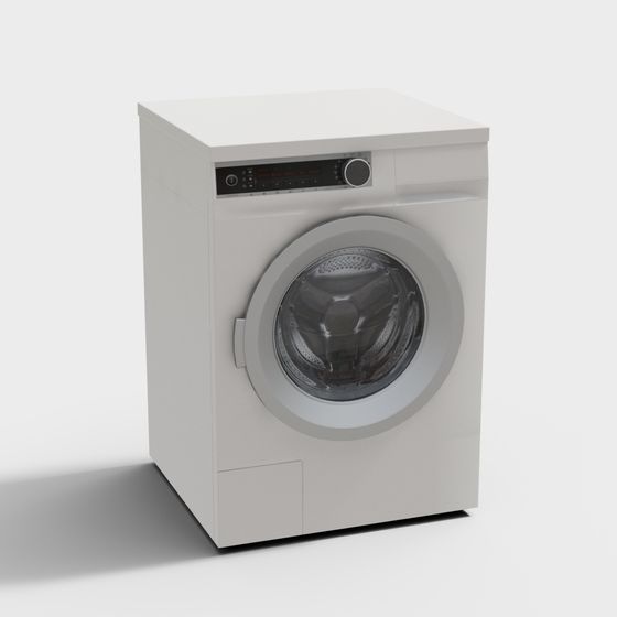 Contemporary Washing Machine 3D model for Modern Spaces