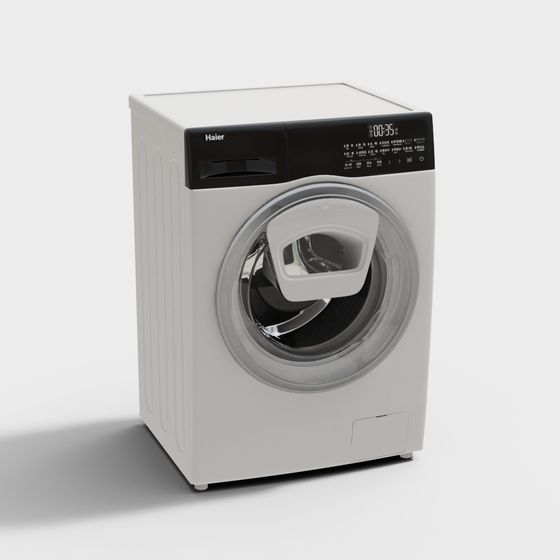 Stylish Haier Washing Machine 3D model