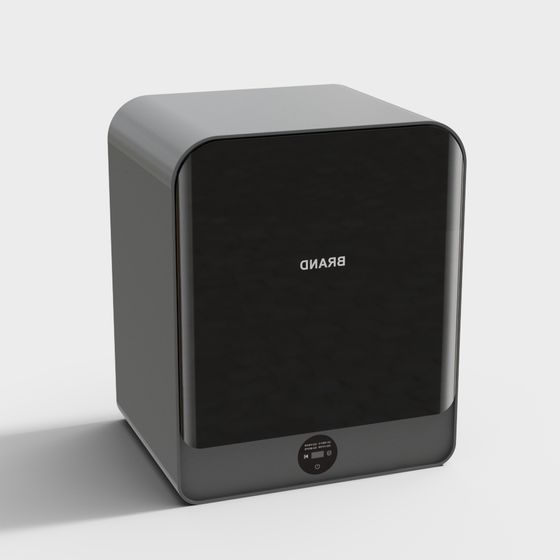 Stylish 3D Speaker Model with Unique Design