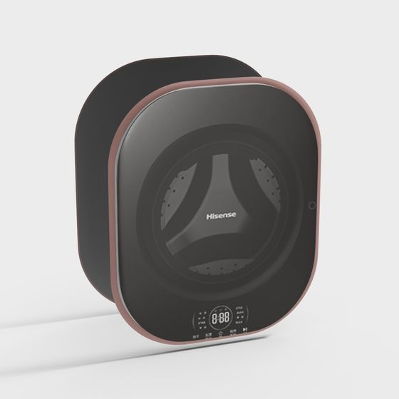 Futuristic Hisense Washing Machine 3D model