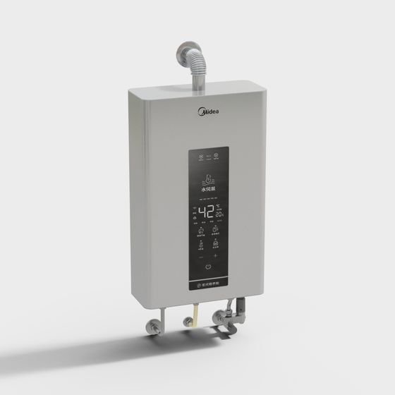 Sleek Instant Electric Water Heater 3D model