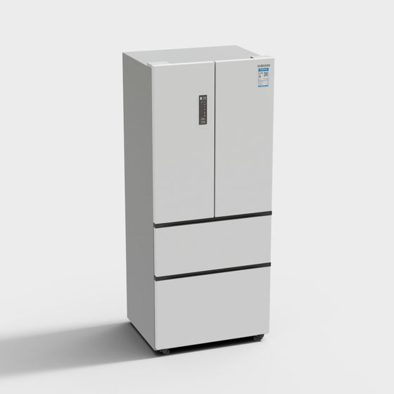 Minimalist Refrigerator 3D model