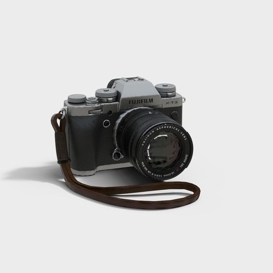 Fujifilm X-T3 Low Poly Camera 3D model