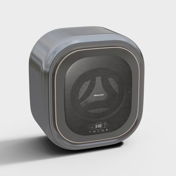 Modern Hisense Washing Machine 3D model