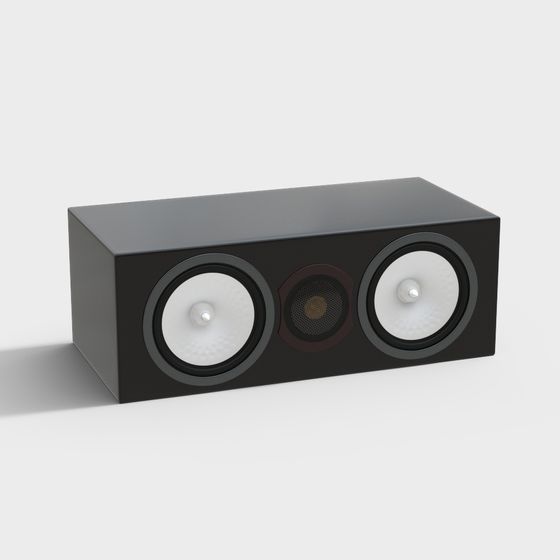 Elegant Low-Poly Speaker 3D model for Creative Projects
