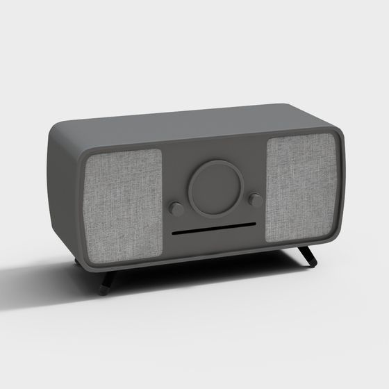Vintage Radio 3D model with Elegant Design