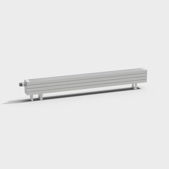 Minimalist 3D Radiator Model for Modern Interiors