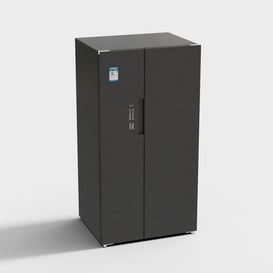 Trendy Low-Poly Refrigerator 3D model for Interior Spaces