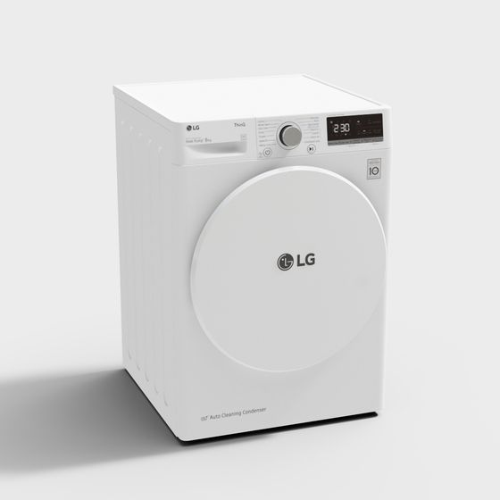 LG Dryer 3D Model for Modern Interior Design