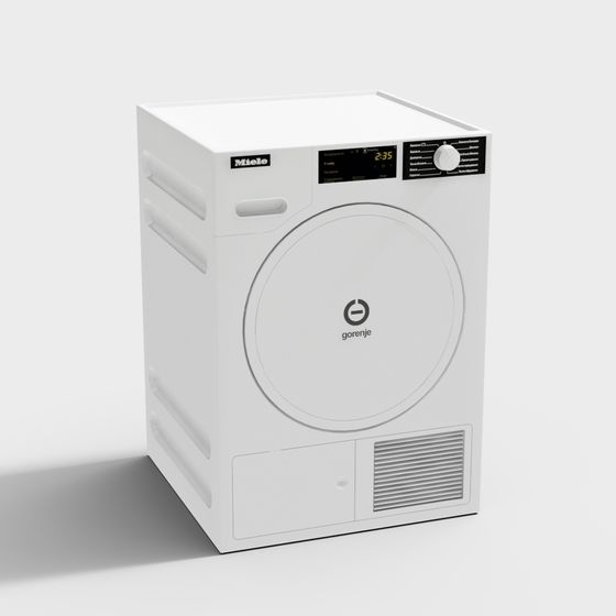 Miele Dryer 3D model for Contemporary Homes
