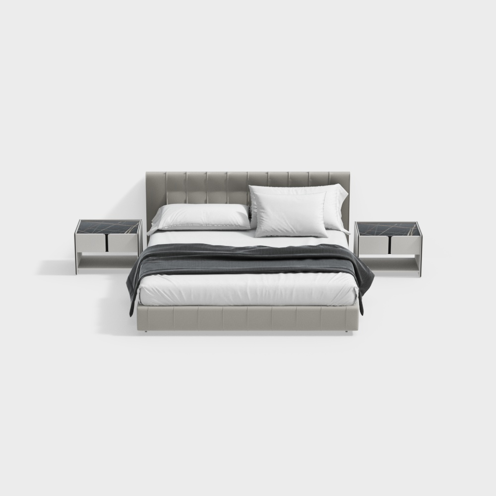 현대 더블 침대 세트