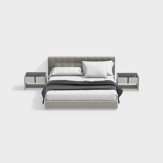 현대 더블 침대 세트