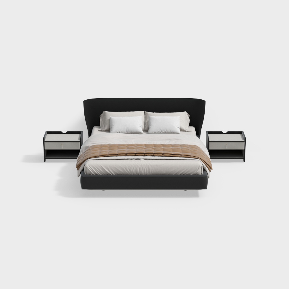 Modern Double Bed Set