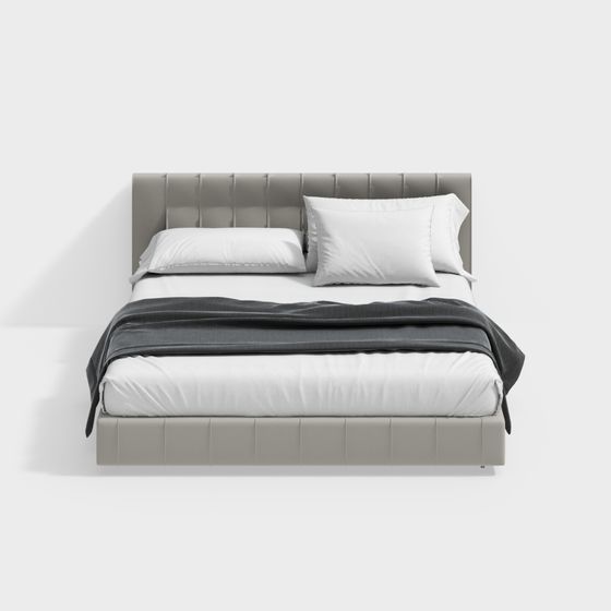 Modern Low-Poly Bedroom 3D model