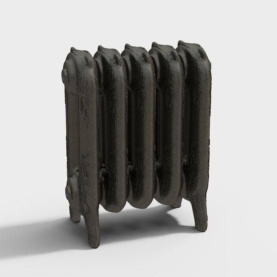 Victorian Radiator 3D model for Retro Modern Aesthetics