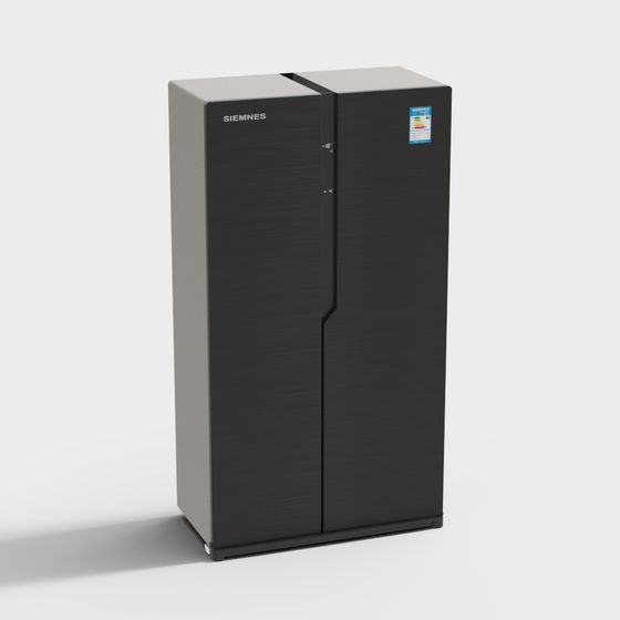 Sleek Siemens Refrigerator 3D Model for Modern Spaces
