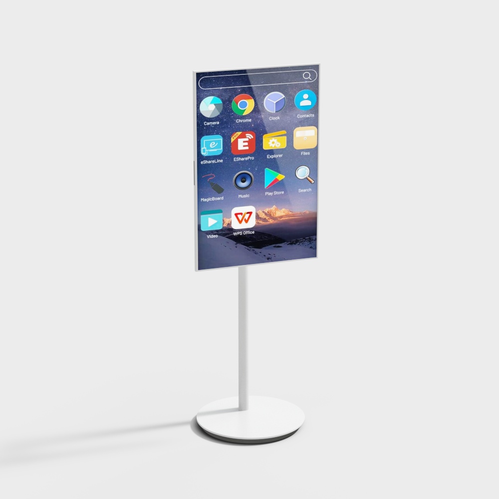 Futuristic Monitor Stand 3D model