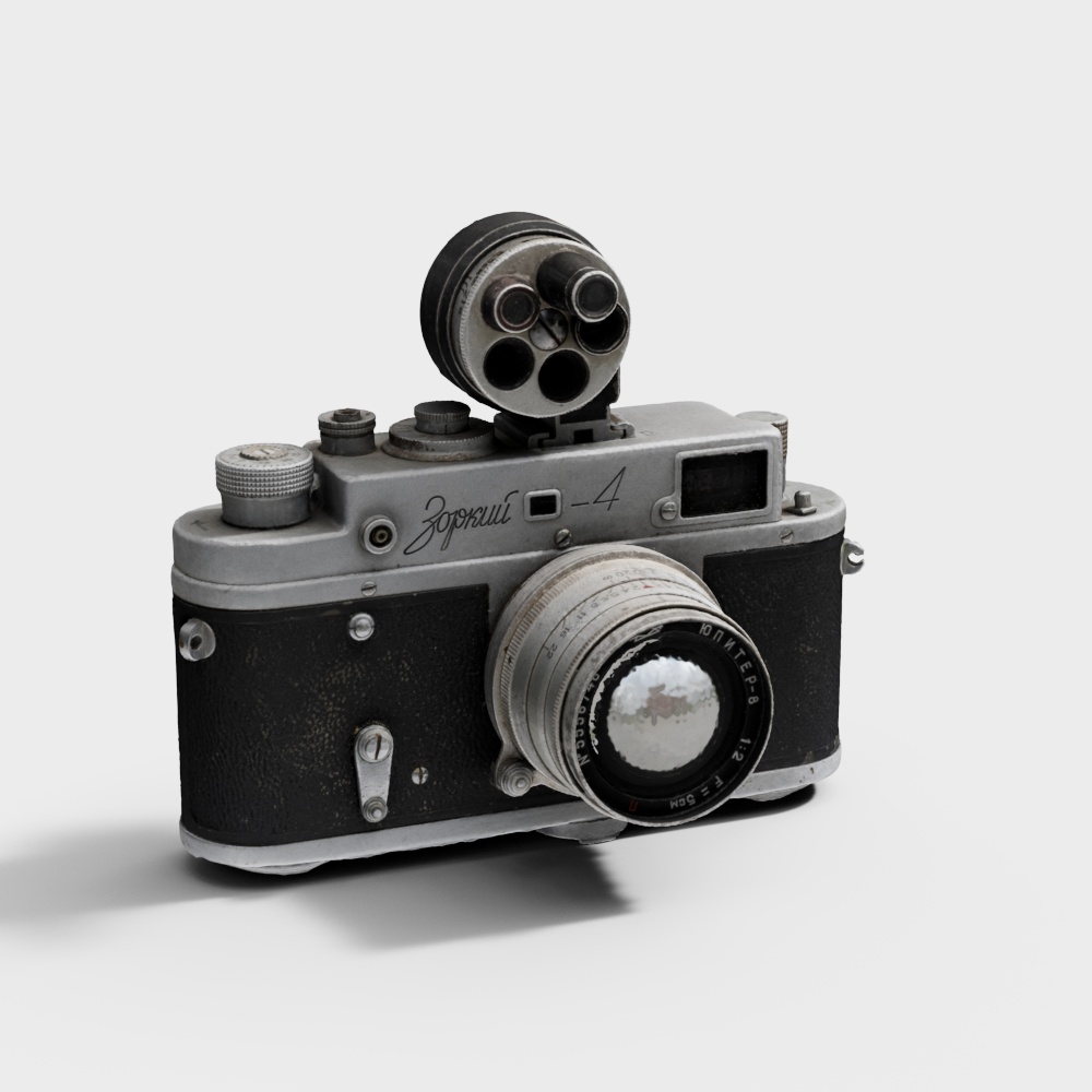 Retro Zorki-4 Camera 3D model