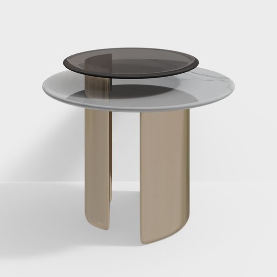 Urban Minimalist Round Table 3D model