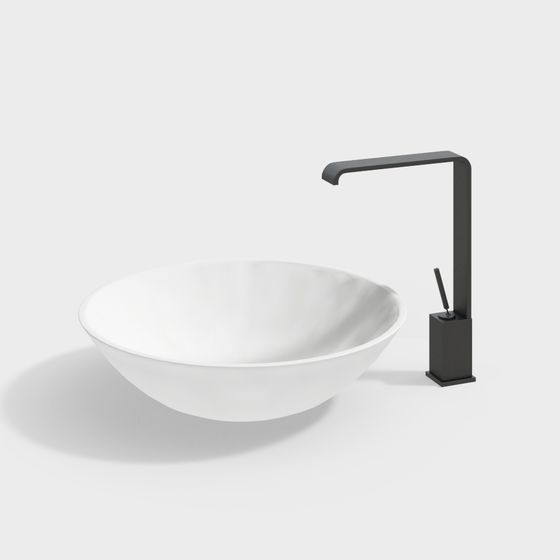 Minimalist Sink 3D model for Modern Design