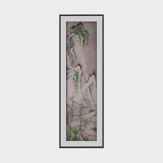 Peinture suspendue de style zen chinois moderne