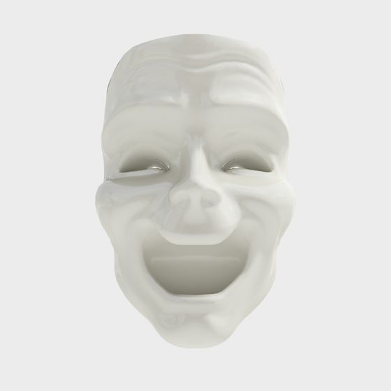 Charming Comedy Mask 3D Model