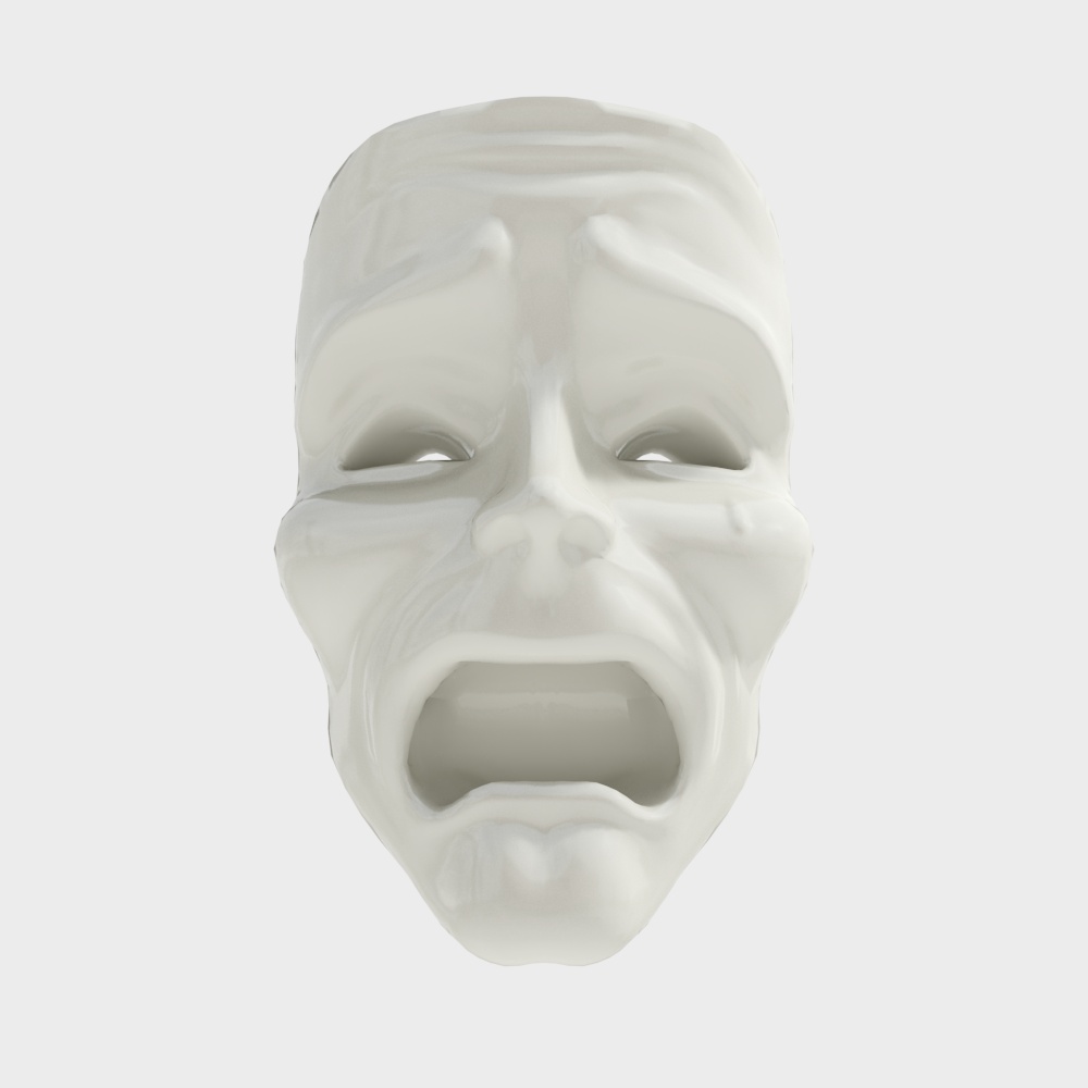 The Scream Mask 3D model