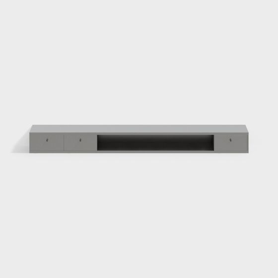 Modern Minimalist Floating Shelf 3D model