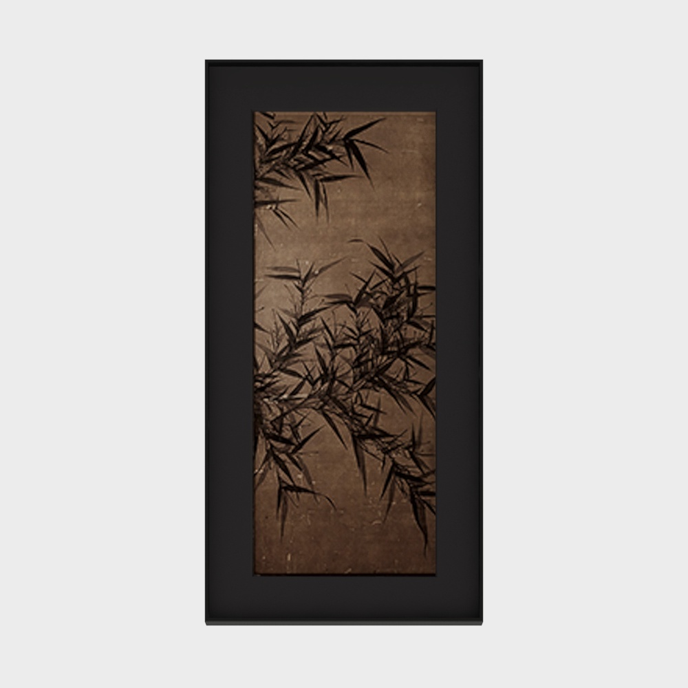 Ink Bamboo Painting 3D model