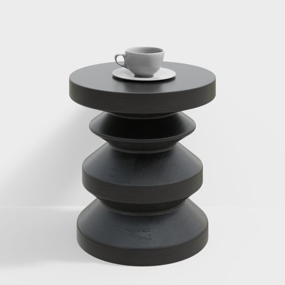 Stacked Round Table 3D model