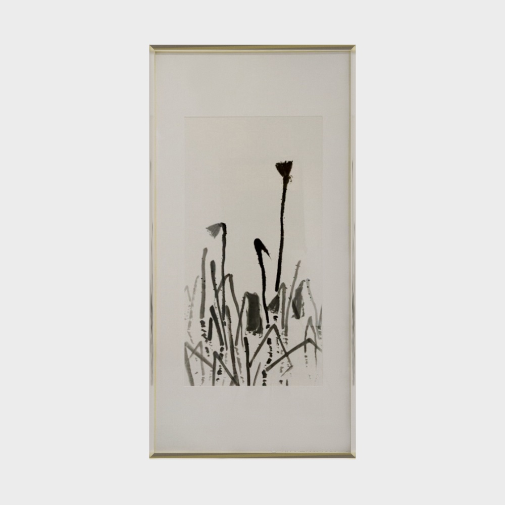 New Chinese Style Lotus Ink Painting