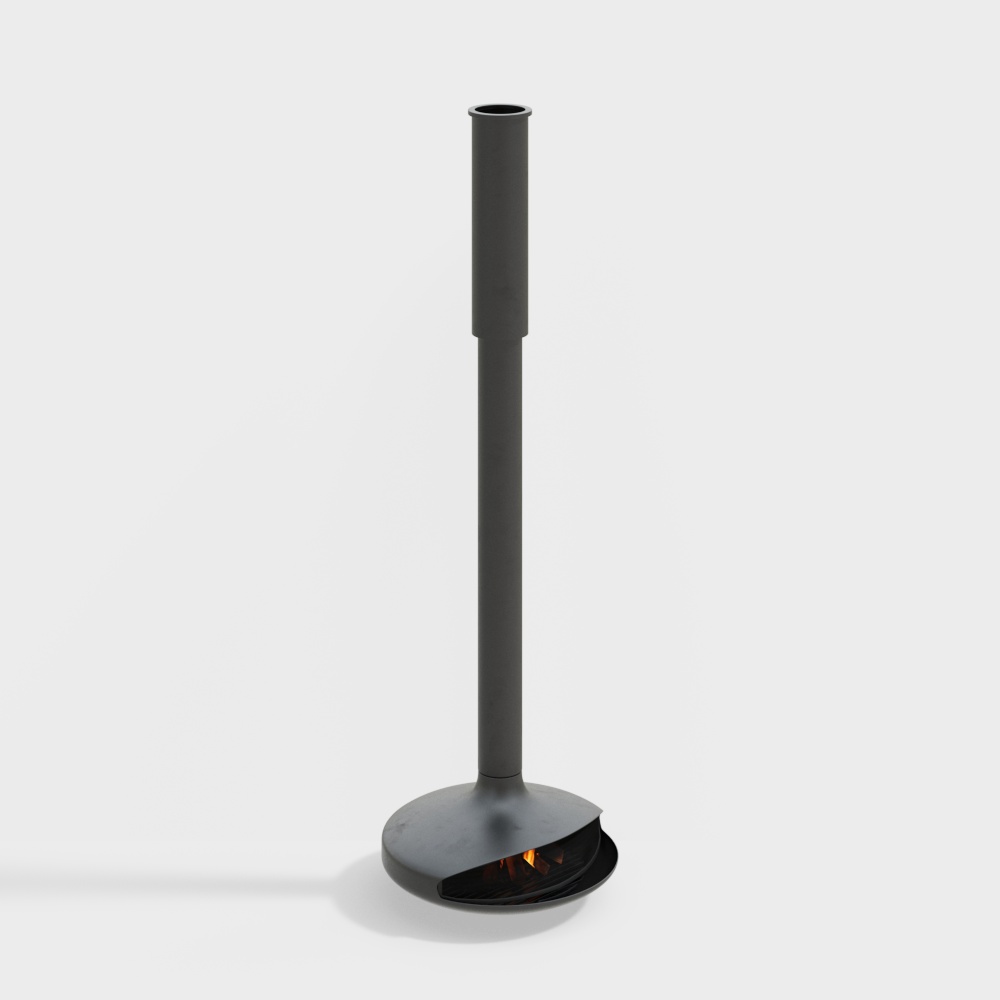 Cheminée suspendue Wabi-Sabi crémeuse pour salon