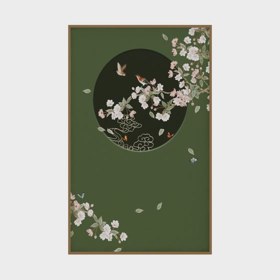 Serene Green Landscape 3D model