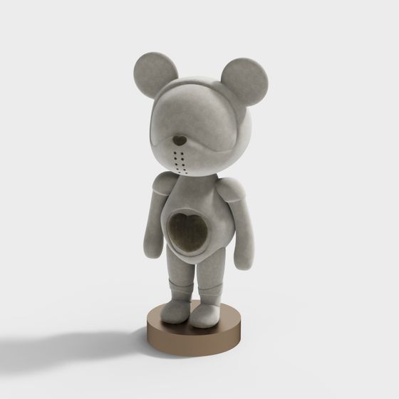 ของประดับรูปหนูแบบเรียบง่าย