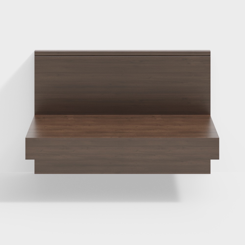 Suspended Wood Frame 3D model for Modern Aesthetics